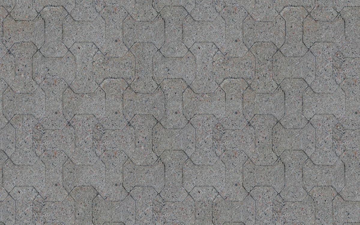 Interlocking block paving on a residential driveway