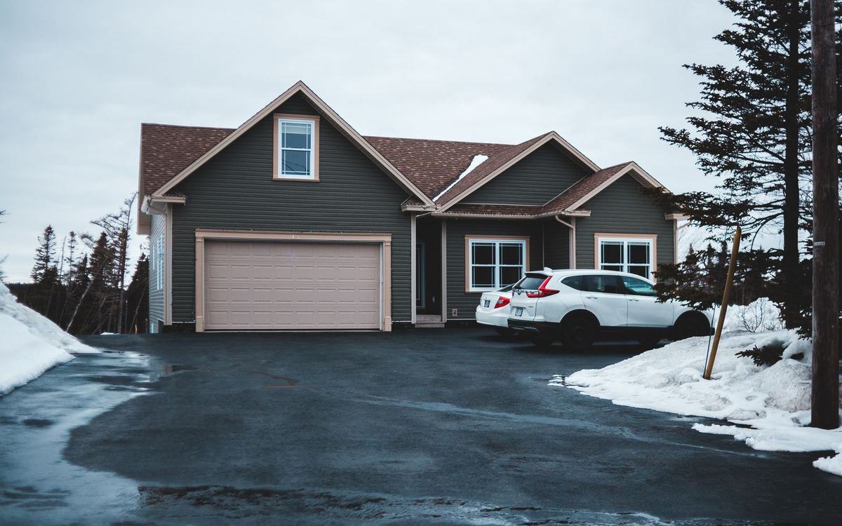 Fresh tarmac driveway at a residential property